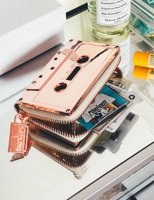 Rose Cassette Tape Wallet