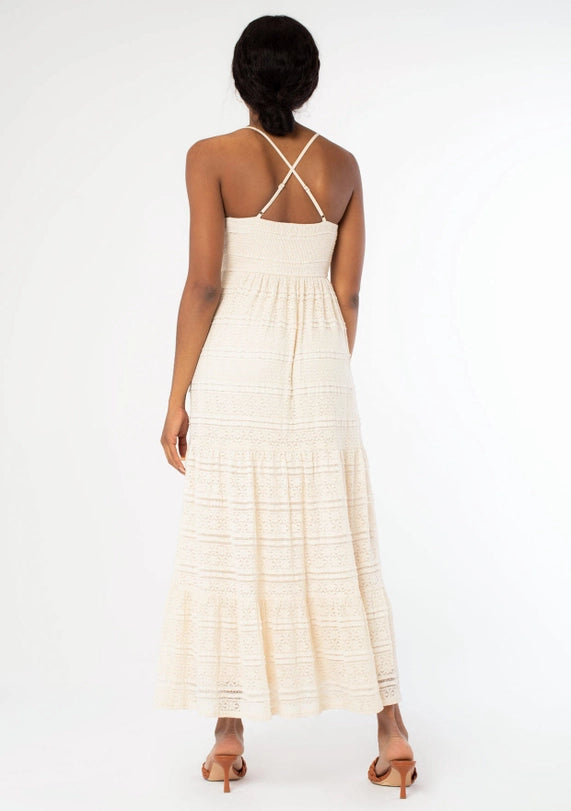 Tiered Lace Maxi Dress