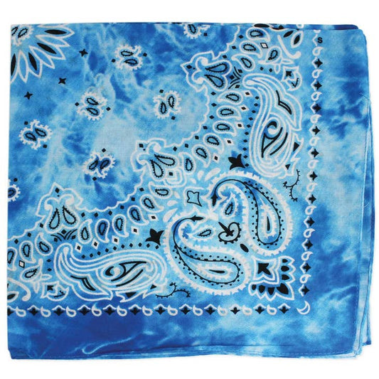 Tie Dye Paisley Bandana