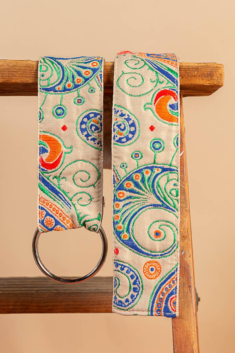 Embroidered Cloth Belt