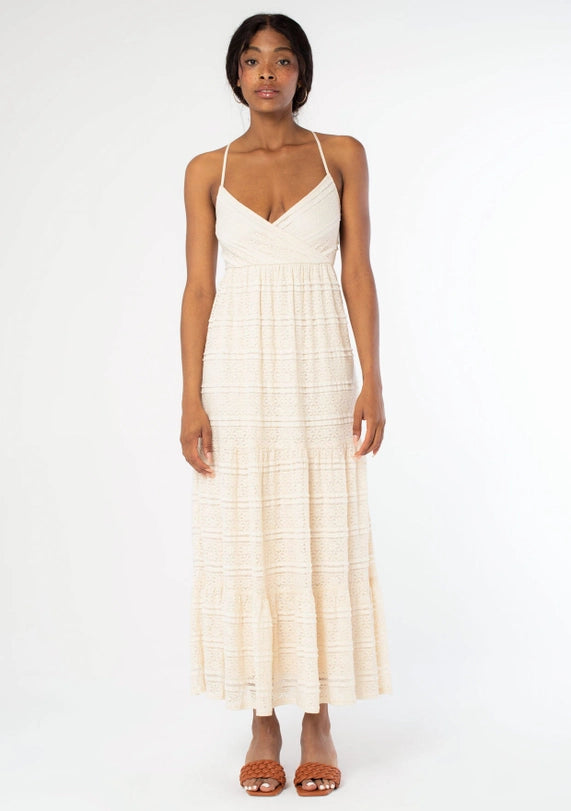 Tiered Lace Maxi Dress