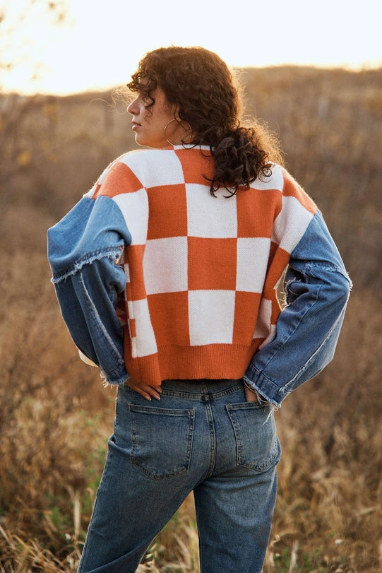 Millie Checkered Sweater