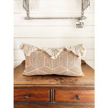Load image into Gallery viewer, Fringe Lumbar Pillow Cover
